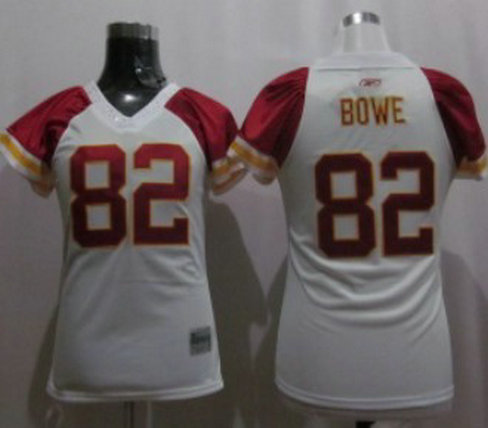 Kansas City Chiefs 82 Bowe White Womens Field Fli