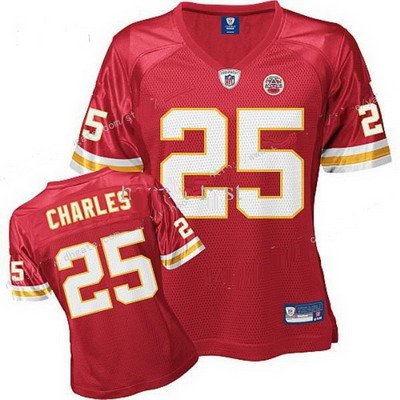 Women Jersey Kansas City Chiefs 25 Ch.arles Red