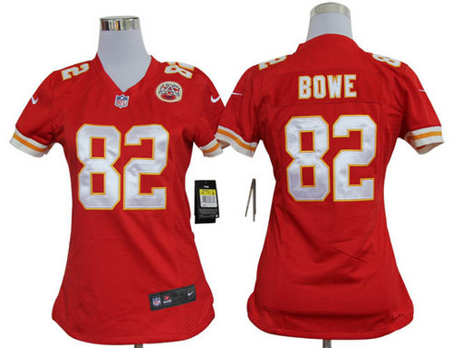 Women Nike Kansas City Chiefs 82 Dwayne Bowe Red Jerseys