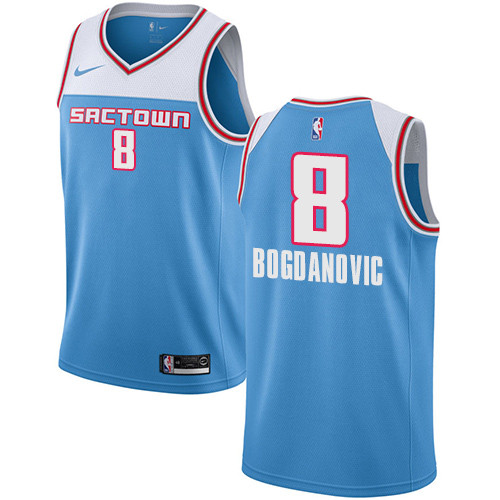 Nike Kings #8 Bogdan Bogdanovic Blue NBA Swingman City Edition Nike Kings #8 Bogdan Bogdanovic Blue NBA Swingman City Edition