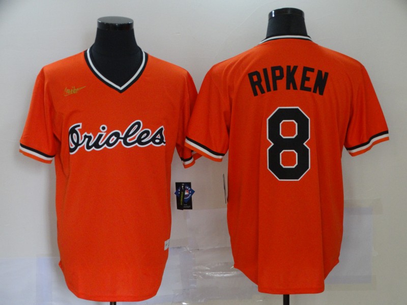 Orioles 8 Cal Ripken Jr Orange Nike Cool Base Throwback Jersey Orioles 8 Cal Ripken Jr Orange Nike Cool Base Throwback Jersey