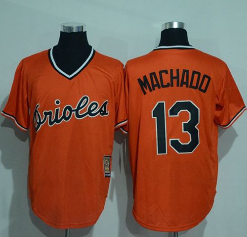 Orioles #13 Manny Machado Orange Cooperstown Stitched MLB Jersey Orioles #13 Manny Machado Orange Cooperstown Stitched MLB Jersey