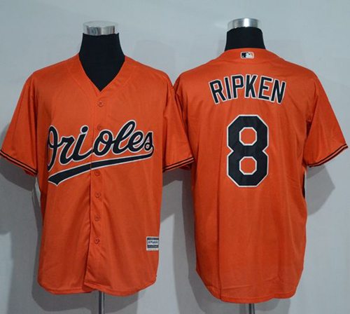 Orioles #8 Cal Ripken Orange New Cool Base Stitched MLB Jersey Orioles #8 Cal Ripken Orange New Cool Base Stitched MLB Jersey