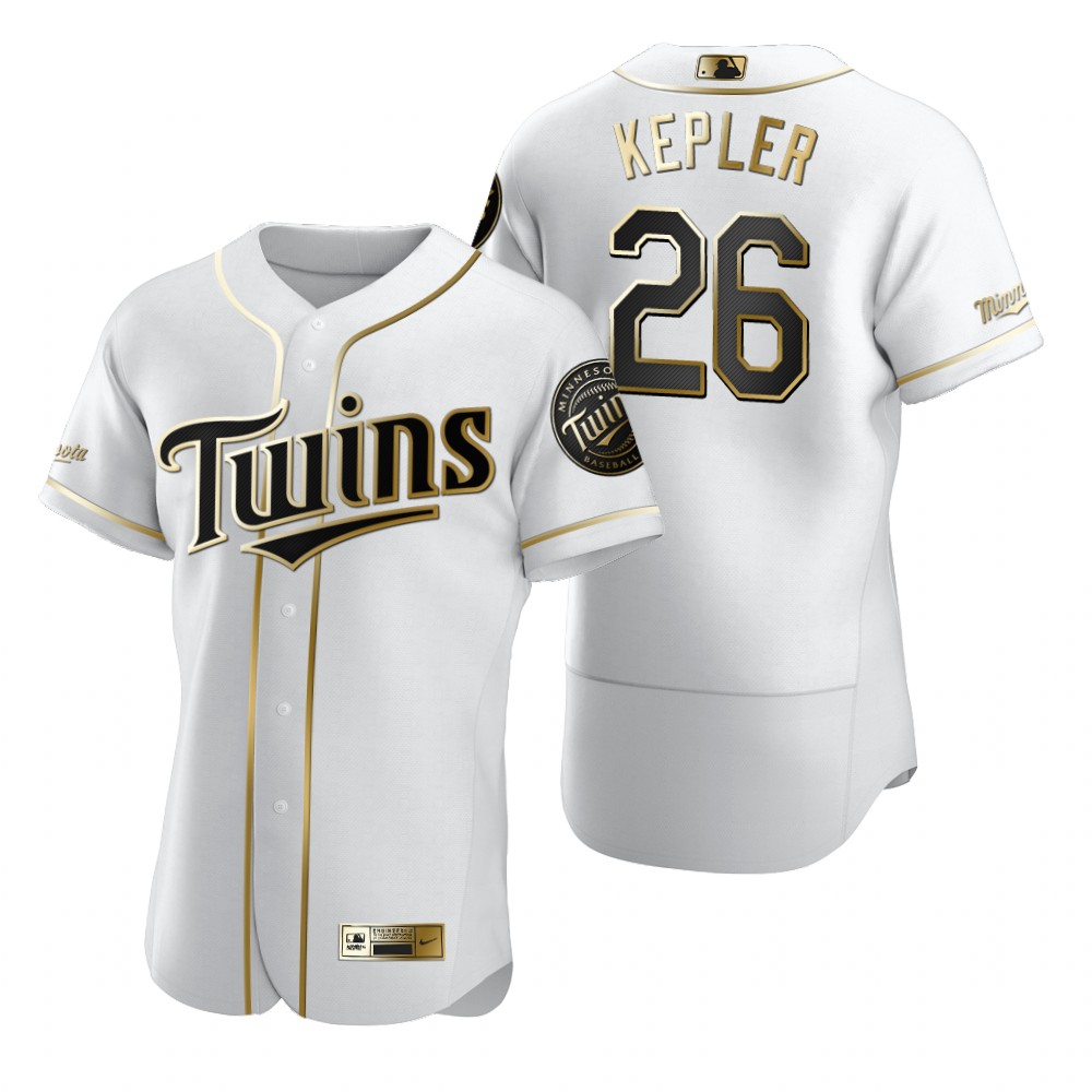 Minnesota Twins #26 Max Kepler White Nike Men's Authentic Golden Edition MLB Jersey Minnesota Twins #26 Max Kepler White Nike Men's Authentic Golden Edition MLB Jersey