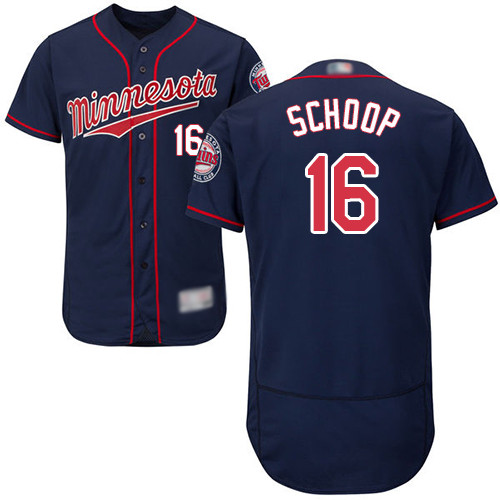 Twins #16 Jonathan Schoop Navy Blue Flexbase Authentic Collection Stitched Baseball Jersey Twins #16 Jonathan Schoop Navy Blue Flexbase Authentic Collection Stitched Baseball Jersey