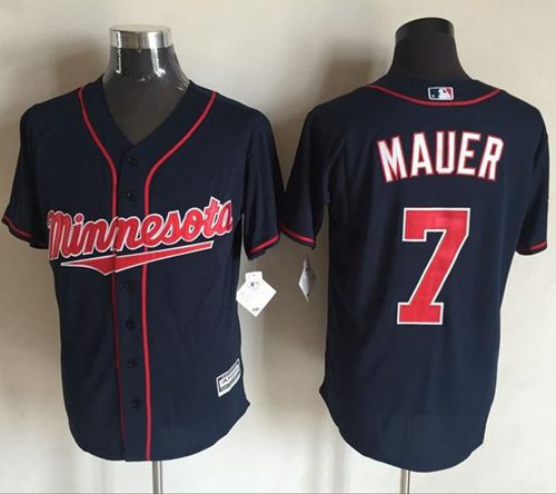 Twins #7 Joe Mauer Navy Blue New Cool Base Stitched MLB Jersey Twins #7 Joe Mauer Navy Blue New Cool Base Stitched MLB Jersey