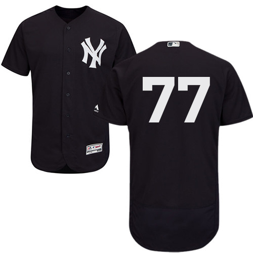 Yankees #77 Clint Frazier Navy Blue Flexbase Authentic Collection Stitched Baseball Jersey Yankees #77 Clint Frazier Navy Blue Flexbase Authentic Collection Stitched Baseball Jersey