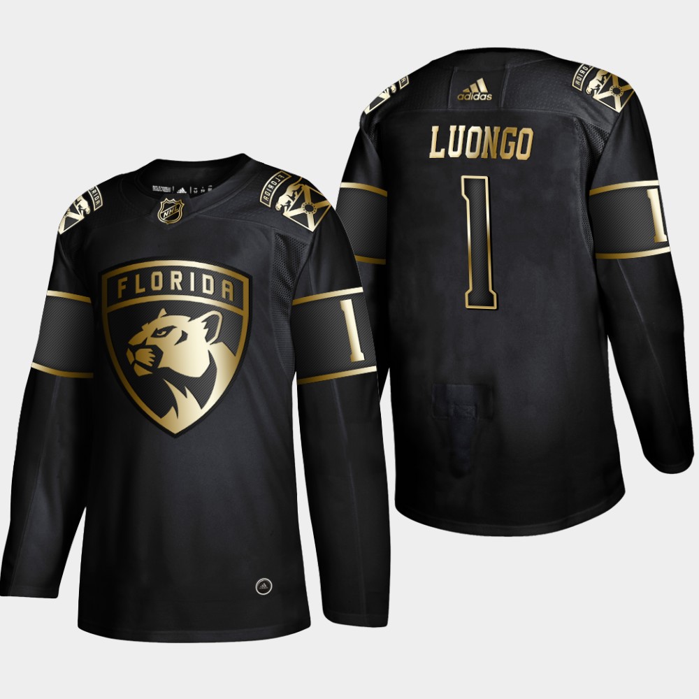 Panthers 1 Roberto Luongo Black Gold Adidas Jersey Panthers 1 Roberto Luongo Black Gold Adidas Jersey