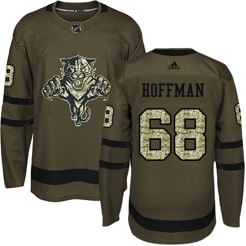 Adidas Panthers #68 Mike Hoffman Green Salute to Service Stitched NHL Jersey Adidas Panthers #68 Mike Hoffman Green Salute to Service Stitched NHL Jersey
