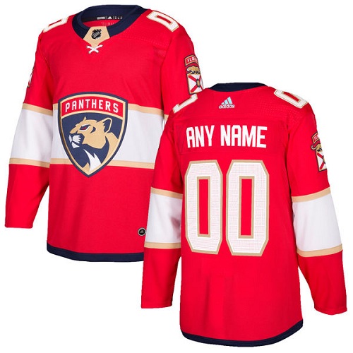 Men's Adidas Panthers Personalized Authentic Red Home NHL Jersey Men's Adidas Panthers Personalized Authentic Red Home NHL Jersey