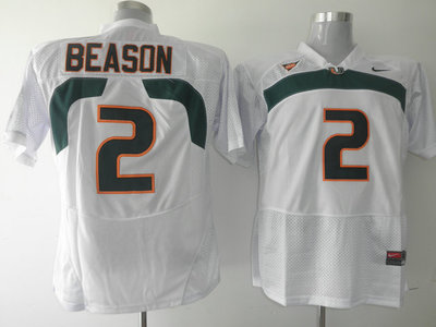 Hurricanes #2 Jon Beason White Stitched NCAA Jerseys Hurricanes #2 Jon Beason White Stitched NCAA Jerseys
