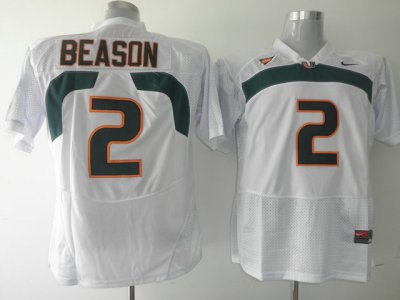 Hurricanes #2 Jon Beason White Embroidered NCAA Jerseys Hurricanes #2 Jon Beason White Embroidered NCAA Jerseys