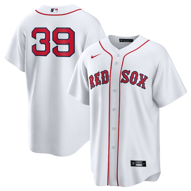 Men's Boston Red Sox #39 Marcelo Mayer White 2024 Cool Base Stitched Baseball Jersey Men's Boston Red Sox #39 Marcelo Mayer White 2024 Cool Base Stitched Baseball Jersey