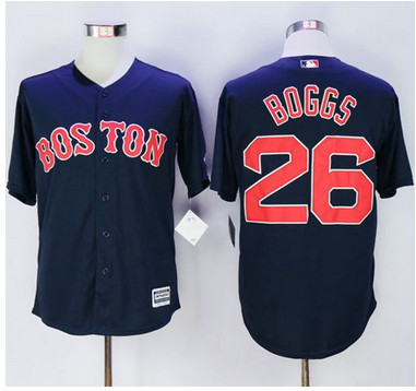 Red Sox #26 Wade Boggs Navy Blue New Cool Base Stitched MLB Jersey Red Sox #26 Wade Boggs Navy Blue New Cool Base Stitched MLB Jersey