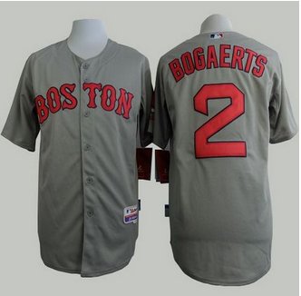 Boston Red Sox #2 Xander Bogaerts Grey Cool Base Stitched Baseball Jersey Boston Red Sox #2 Xander Bogaerts Grey Cool Base Stitched Baseball Jersey