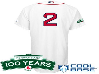 Boston Red Sox 2 Jacoby Ellsbury white Cool Base Jersey wFenway Park 100th Anniversary Patch Boston Red Sox 2 Jacoby Ellsbury white Cool Base Jersey wFenway Park 100th Anniversary Patch
