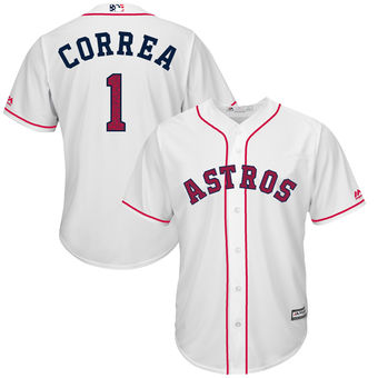 Houston Astros Carlos Correa Majestic Fashion Stars & Stripes Cool Base Player Jersey - White Houston Astros Carlos Correa Majestic Fashion Stars & Stripes Cool Base Player Jersey - White