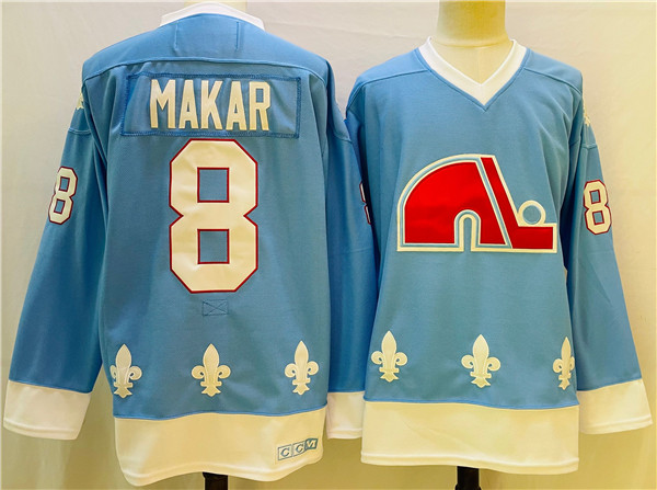 Men's Colorado Avalanche #8 Cale Makar Blue Stitched Jersey Men's Colorado Avalanche #8 Cale Makar Blue Stitched Jersey