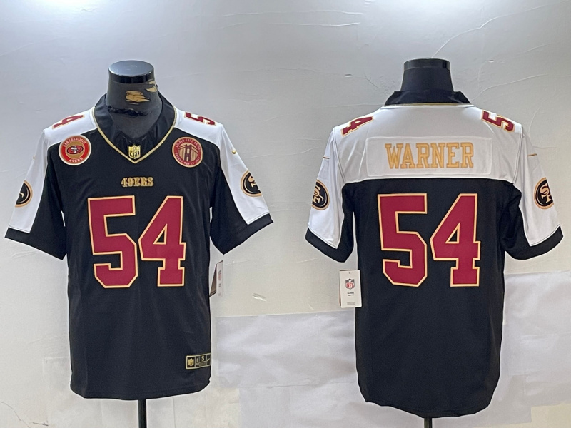 Men's San Francisco 49ers #54 Fred Warner Black F.U.S.E. Mexico Vapor Limited Stitched Football Jersey Men's San Francisco 49ers #54 Fred Warner Black F.U.S.E. Mexico Vapor Limited Stitched Football Jersey