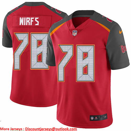 Nike Buccaneers #78 Tristan Wirfs Red Team Color Men's Stitched NFL Vapor Untouchable Limited Jersey