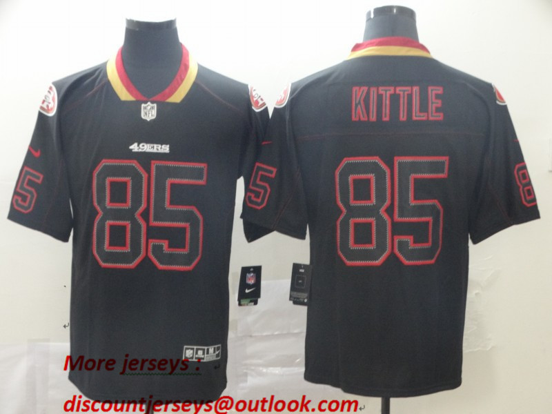 Nike 49ers 85 George Kittle Black Shadow Legend Limited Jersey