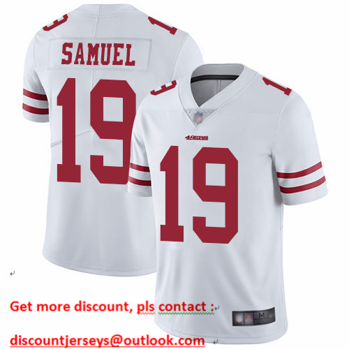 49ers #19 Deebo Samuel White Men's Stitched Football Vapor Untouchable Limited Jersey