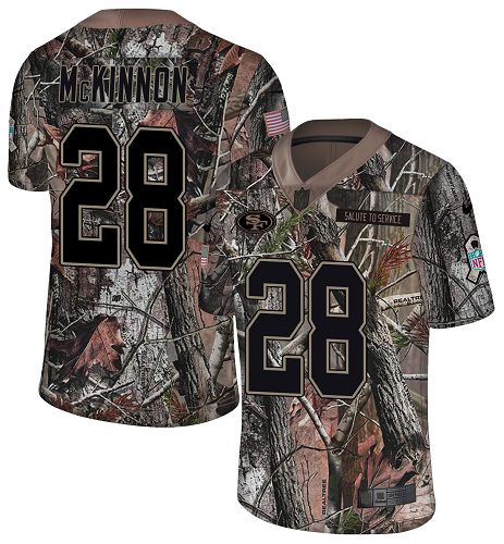 Nike 49ers #28 Jerick McKinnon Camo Men's Stitched NFL Limited Rush Realtree Jersey Nike 49ers #28 Jerick McKinnon Camo Men's Stitched NFL Limited Rush Realtree Jersey