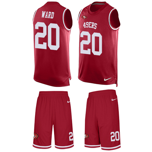 Nike 49ers #20 Jimmie Ward Red Team Color Men's Stitched NFL Limited Tank Top Suit Jersey Nike 49ers #20 Jimmie Ward Red Team Color Men's Stitched NFL Limited Tank Top Suit Jersey
