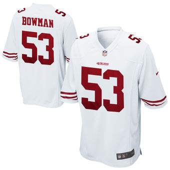 NaVorro Bowman San Francisco 49ers Nike Game Jersey - White NaVorro Bowman San Francisco 49ers Nike Game Jersey - White