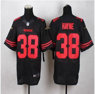 New San Francisco 49ers #38 Jarryd Hayne Black Alternate Men's Stitched NFL Elite Jersey
