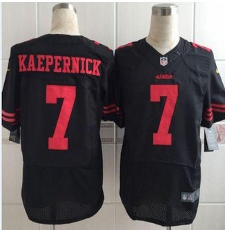 New San Francisco 49ers #7 Colin Kaepernick Black Alternate Men's Stitched NFL Elite jersey New San Francisco 49ers #7 Colin Kaepernick Black Alternate Men's Stitched NFL Elite jersey