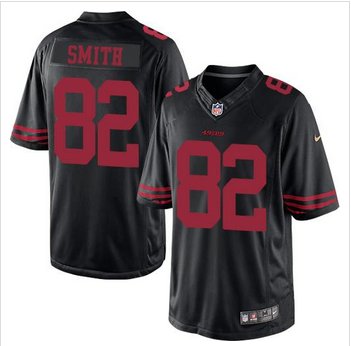 New San Francisco 49ers #80 Jerry Rice Black Alternate Men's Stitched NFL Limited Jersey