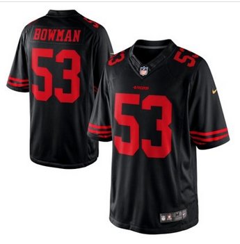 New San Francisco 49ers #53 NaVorro Bowman Black Alternate Limited Jersey