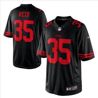 New San Francisco 49ers #35 Eric Reid Black Alternate Limited Jersey