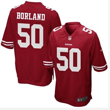 NEW San Francisco 49ers #50 Chris Borland Team Color Game Jersey