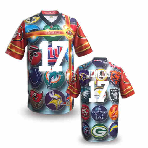 New San Francisco 49ers 17 Vernon Davis Team Color NFL Elite Fanatical Version Jerseys
