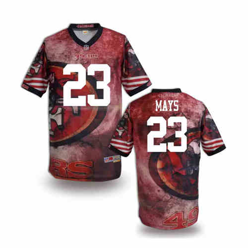 New San Francisco 49ers 23# Mays Team Color Elite Fanatical Version Jerseys