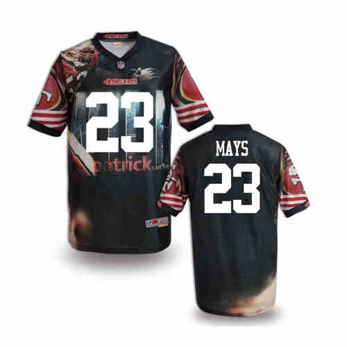 New San Francisco 49ers 23# Mays Team Color Elite Fanatical Version Jersey