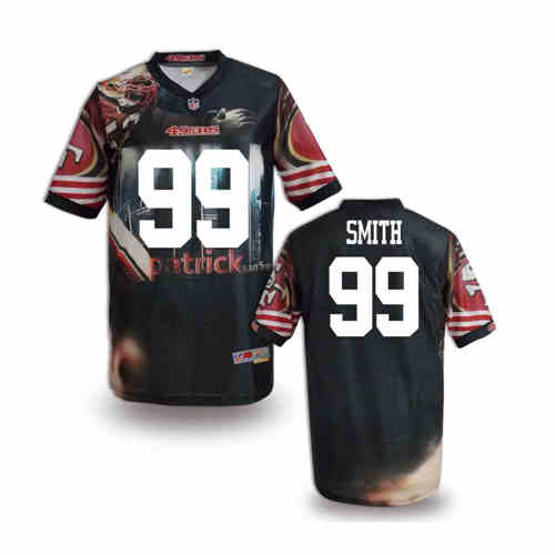 New San Francisco 49ers #99 Aldon Smith Team Color NFL Elite Fanatical Version Jerseys
