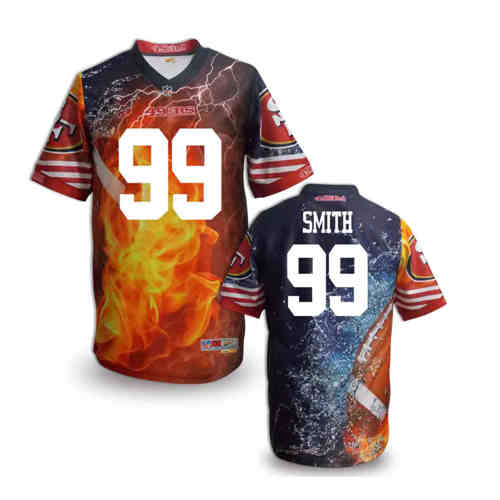 New San Francisco 49ers #99 Aldon Smith Team Color NFL Elite Fanatical Version Jersey