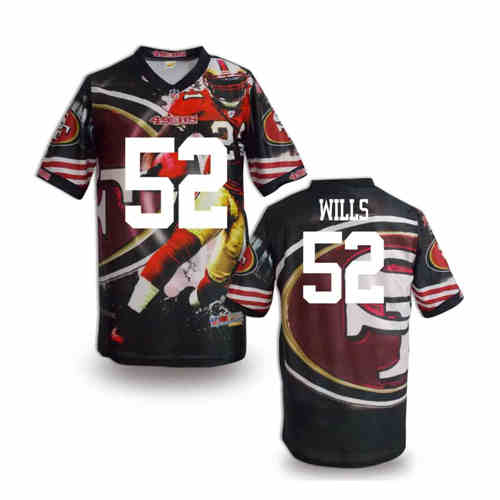 New San Francisco 49ers 52 Patrick Willis Team Color Elite Fanatical Version Jerseys