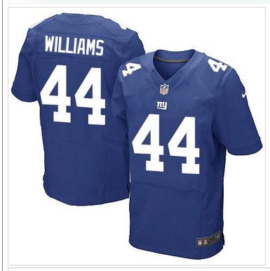 NEW Giants #44 Andre Williams Royal Blue Team Color Men's Stitched NFL Elite Jersey