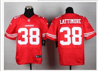 New San Francisco 49ers #38 Marcus Lattimore Red Team Color NFL Elite Jersey