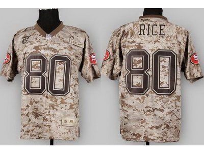NEW San Francisco 49ers 80 Jerry Rice Camo US.Mccuu NFL Jerseys NEW San Francisco 49ers 80 Jerry Rice Camo US.Mccuu NFL Jerseys