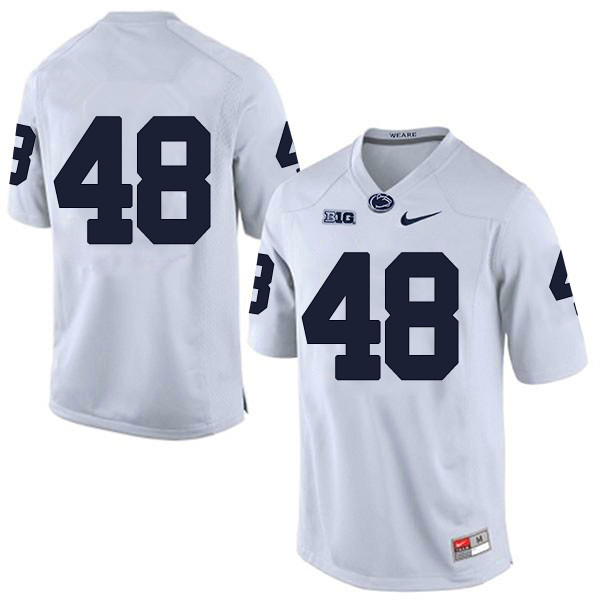 Men's Penn State Nittany Lions #48 Shareef Miller NCAA White Stitched Jersey Without Name