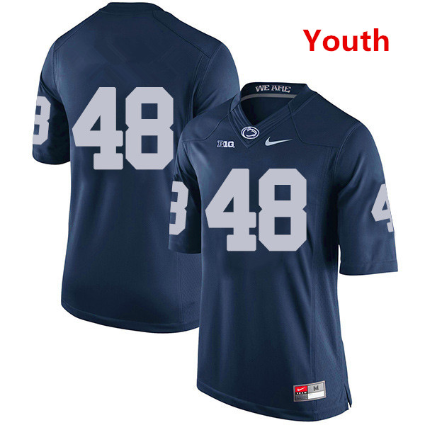 Youth Penn State Nittany Lions #48 Shareef Miller NCAA Navy Blue Stitched Jersey Without Name