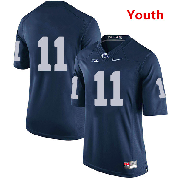 Youth Penn State Nittany Lions #11 Micah Parsons navy jersey without name