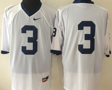 Penn State Nittany Lions 3 Brandon Beachum White College Football Jersey