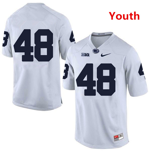 Youth Penn State Nittany Lions #48 Shareef Miller NCAA White Stitched Jersey Without Name