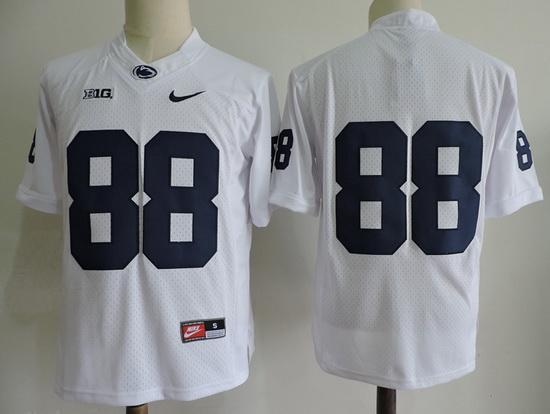 Men's Penn State Nittany Lions #88 Mike Gesicki No Name White Limited College Football Stitched Nike NCAA Jersey